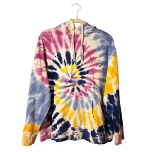 Ivory Ella Oversized Tie-Dye Hoodie | Size Medium
